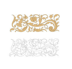 ELEGANT COLORFUL FLOWERS STANCIL TO DECORATE