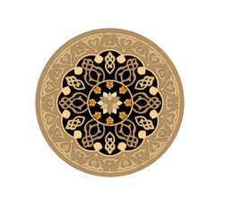 Decorative elegance luxury patterns baroque gold stock illustration