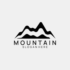 Mountain Simbol Vector Template, Mountains Logo Vector Template