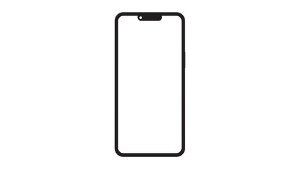 Mock up smartphone. PNG file.