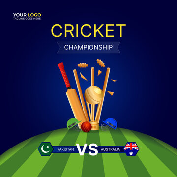 Editable World T20 Cricket Social Media Post Design Template