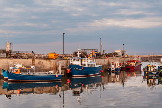 Dusk at Seahouses Harbour