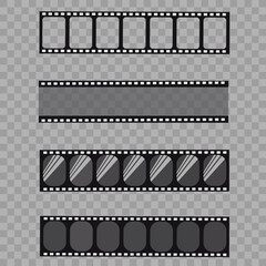 Film strip, Vector illustration. Set	