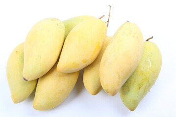 yellow mango on the background