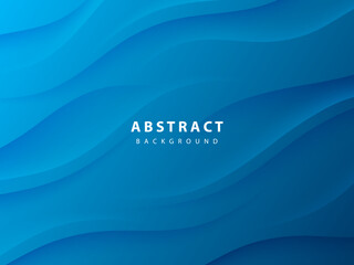 realistic blue gradient waves abstract background