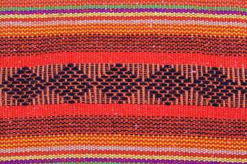 Colorful knitwear with multi color of the rope as a background.