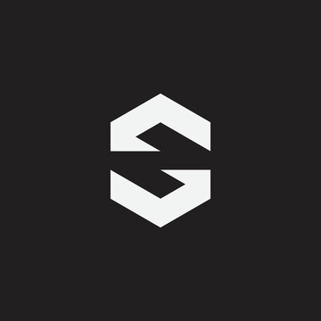 Abstract SN, NS, S, N vector logo monogram icon template.