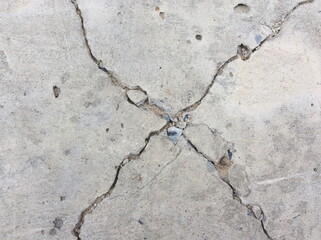 Fototapeta premium Cracked concrete texture closeup background
