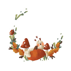 Naklejka premium frame for decoration on a Christmas theme