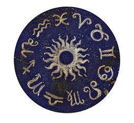Mystic symbols with hand drawn magic and esoteric symbols