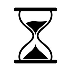 Hourglass timer icon illustration vector
