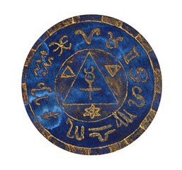 Naklejka premium Mystic symbols with hand drawn magic and esoteric symbols
