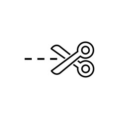 scissor icon vector, cutting vector