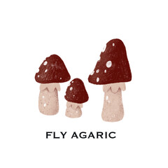 fly agaric poster with name for children. It is ideal for room decoration and decoration