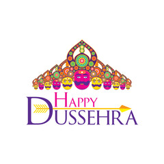 vector Illustration of Happy Dussehra