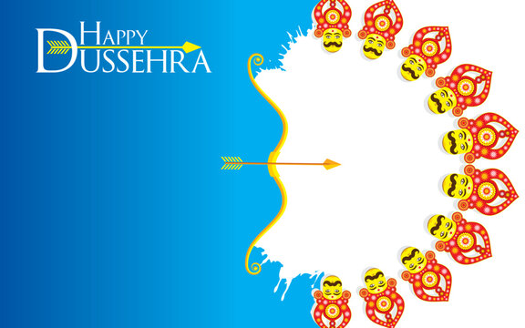 vector Illustration of Happy Dussehra