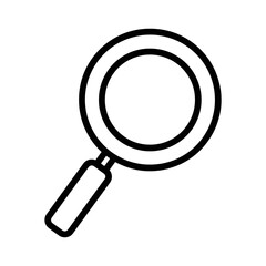Magnifier Vector Icon which is suitable for commercial work and easily modify or edit it

