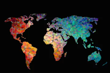 Grob skizzierte Weltkarte als globale Geschäftskonzepte © berkay08