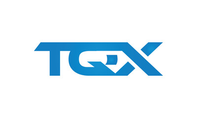 TQX letters Joined logo design connect letters with chin logo logotype icon concept	