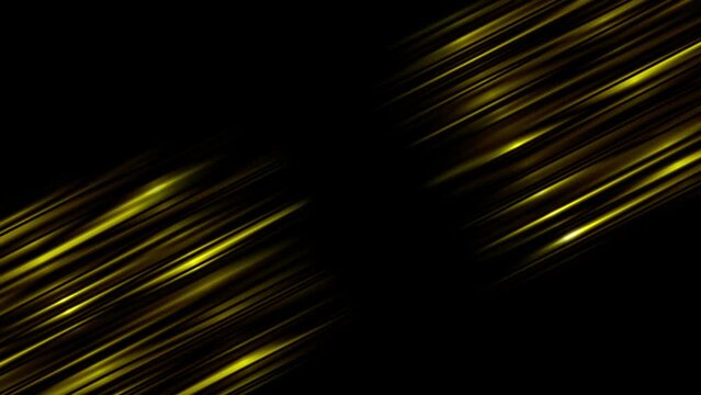 Gold Abstract Elegant Lines. Abstract elegant background with shiny yellow lines motion.