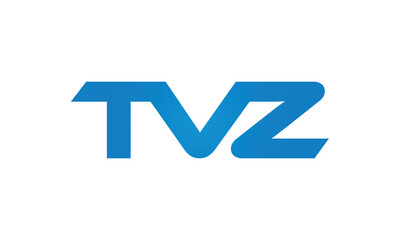 TVZ letters Joined logo design connect letters with chin logo logotype icon concept	
