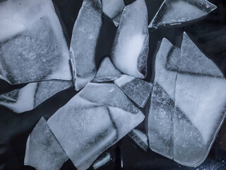 Melting ice on the ground, The effect of glowbal warming..