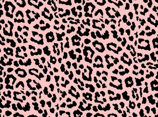 Seamless leopard pattern, animal print.