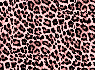 Seamless leopard pattern, animal print.