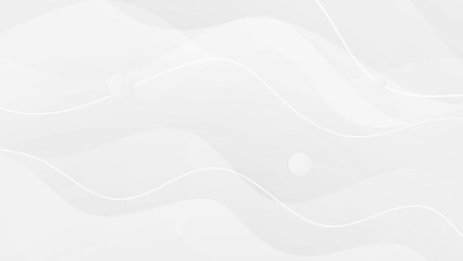 Abstract geometric wave lines white and gray color elegant background. vector illustration