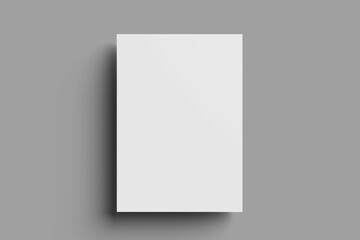 blank white flyer on white for the presentation your business