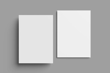 Blank A4 flyer for the presentation your business plan