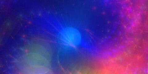 Fractal Wallpaper Hintergrund für Layout und Drucksachen blau lila