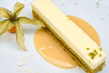 sweet macha green tea, yuzu and white chocolate