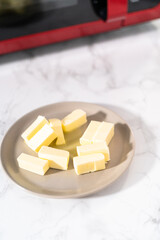 Softening unsalted butter