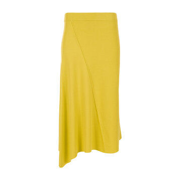 Long Narrow Women's Yellow Skirt