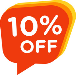 10 discount, Sales Vector badges for Labels, , Stickers, Banners, Tags, Web Stickers, New offer. Discount origami sign