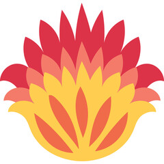 folk art flowers vector