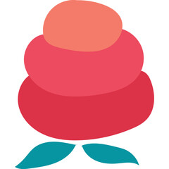 folk art flowers vector