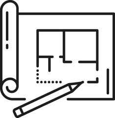 Interior design, home project, house architecture