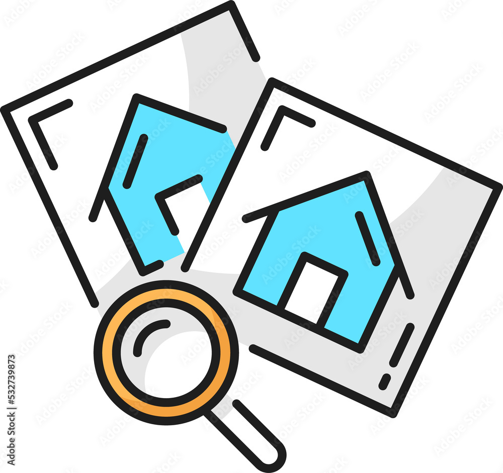 Poster Architect development new project search magnifier