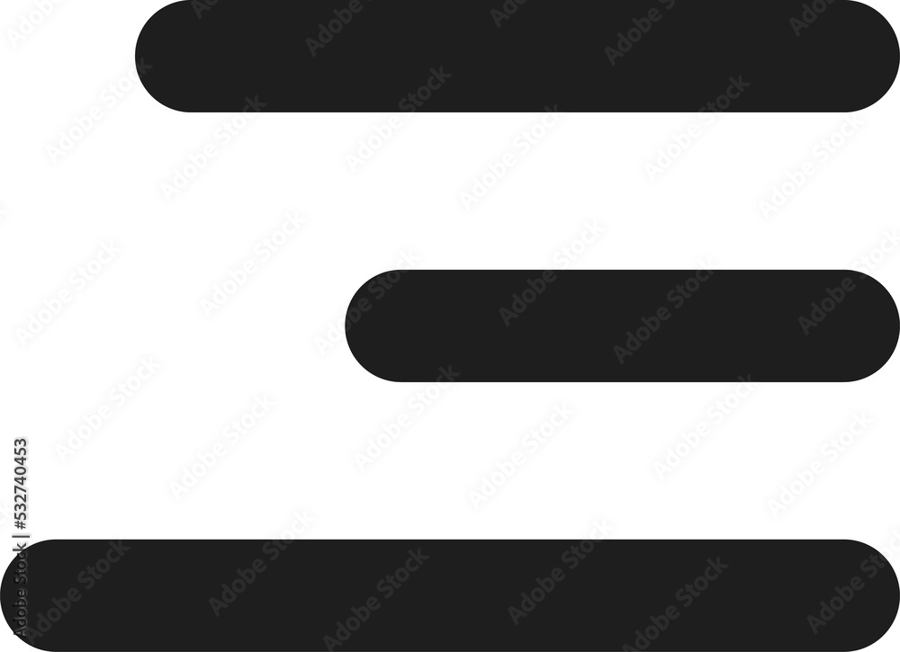 Poster Mobile navigation website hamburger menu button