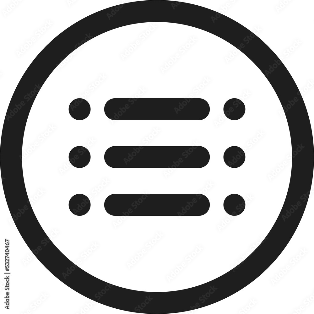 Poster Hamburger menu mobile app navigation web button