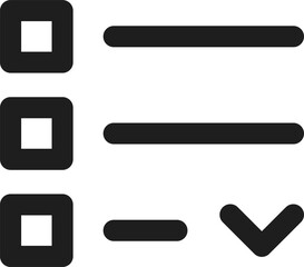 Mobile application hamburger menu web list icon