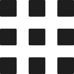 Website search hamburger icon, mobile bento menu