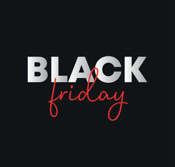 Black Friday sale tag. Vector for ads, social media
