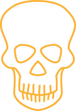 recommend clip art: Grim reaper skeleton isolated outline skull doodle