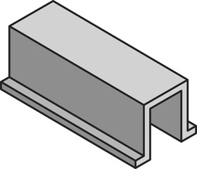 U shape equal rail profile, rolled metal product