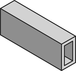 Steel product, rolled metal beam icon rail profile