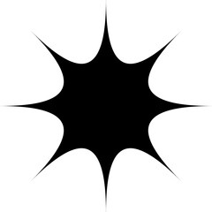 Star sparkle and twinkle isolated starburst flash