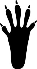 Raccoon animal footprints icon burglar toe steps © Vector Tradition
